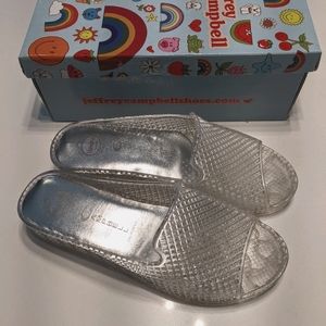 Jeffrey Campbell Havana Fling jelly slides -US9